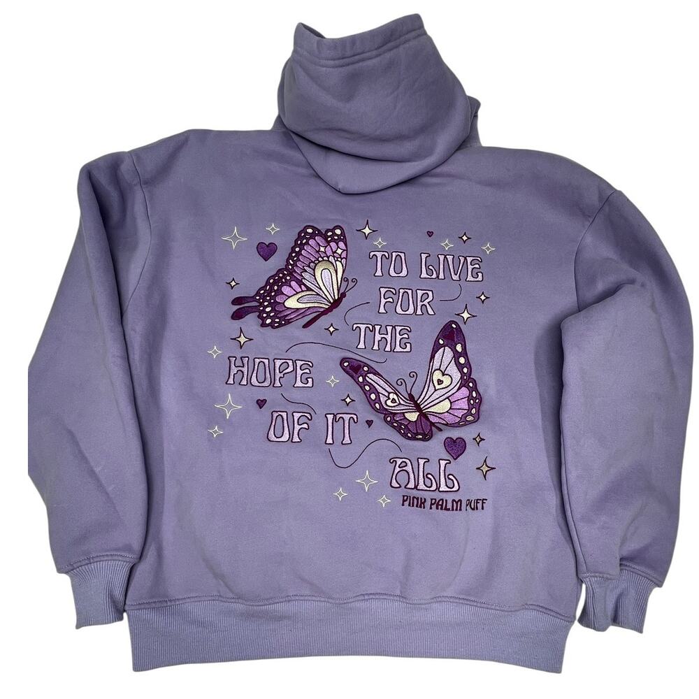 "To Live For the Hope of it All" Hoodie in Lilac - Picture 5 of 6